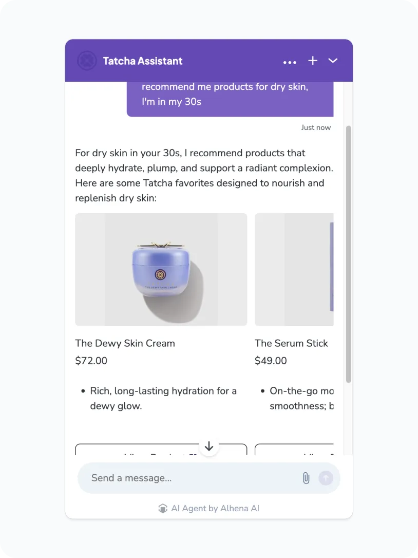 Tatcha Product Recommendations