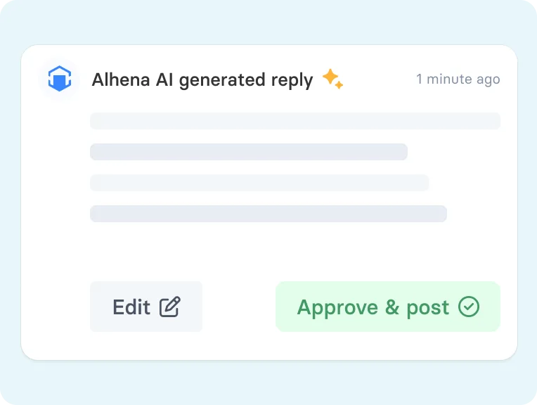 Full control & approval workflows